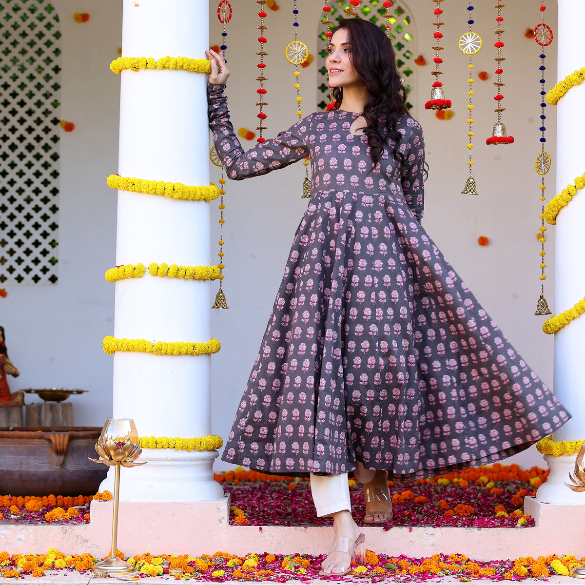 Riza Gher Cotton Kurta