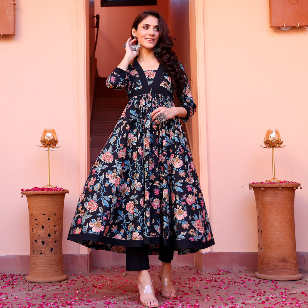 Rushali Printed Cotton kurta