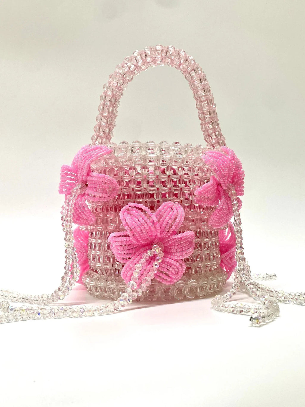 Amber Gold Beaded Handbag