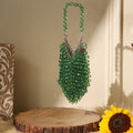 Aurielie- Teardrop Crystal Bag - White