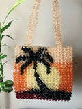 Luxury Multicolor Crystal Beaded Tote Bag