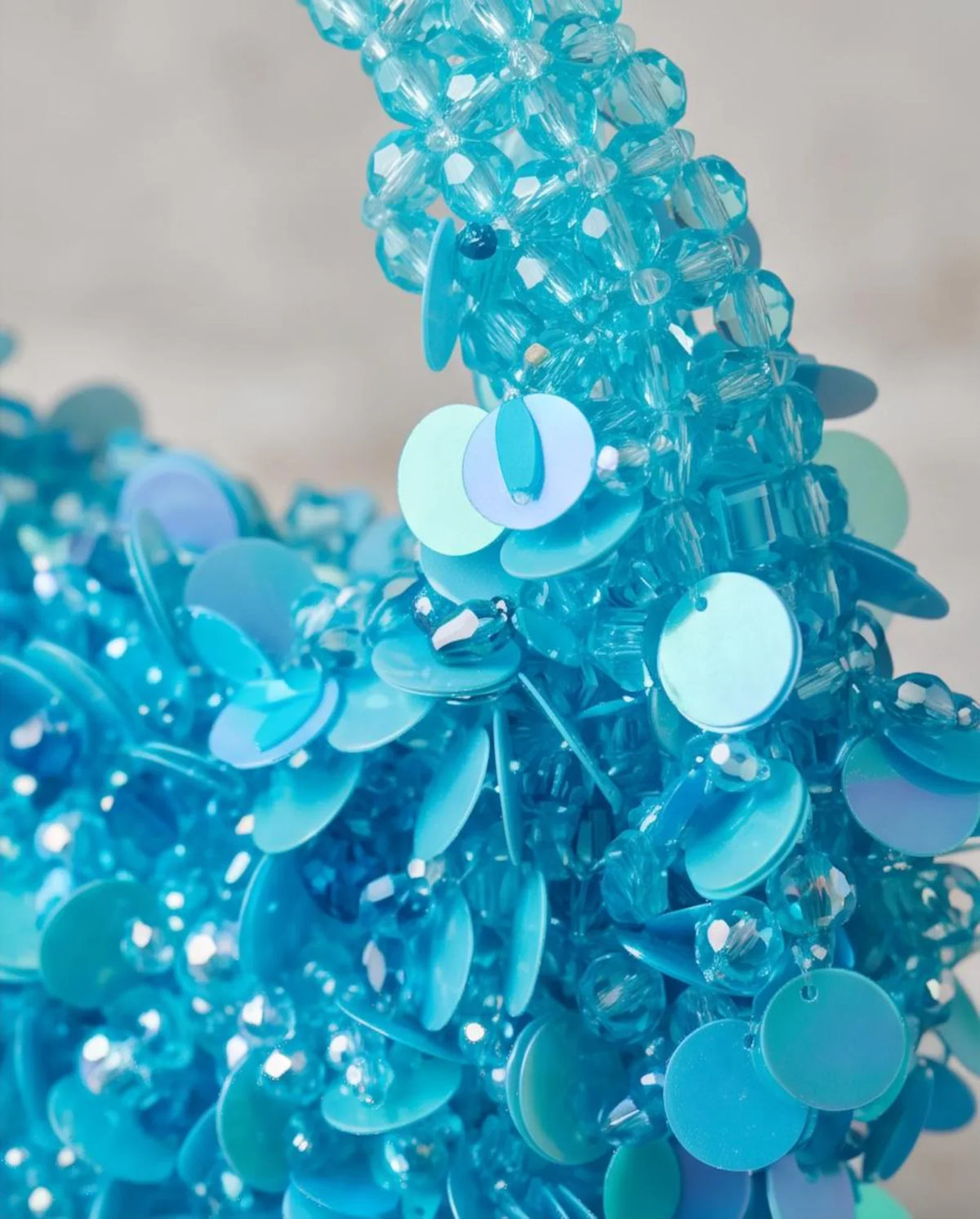 Ocean Sparkle Beaded Handbag
