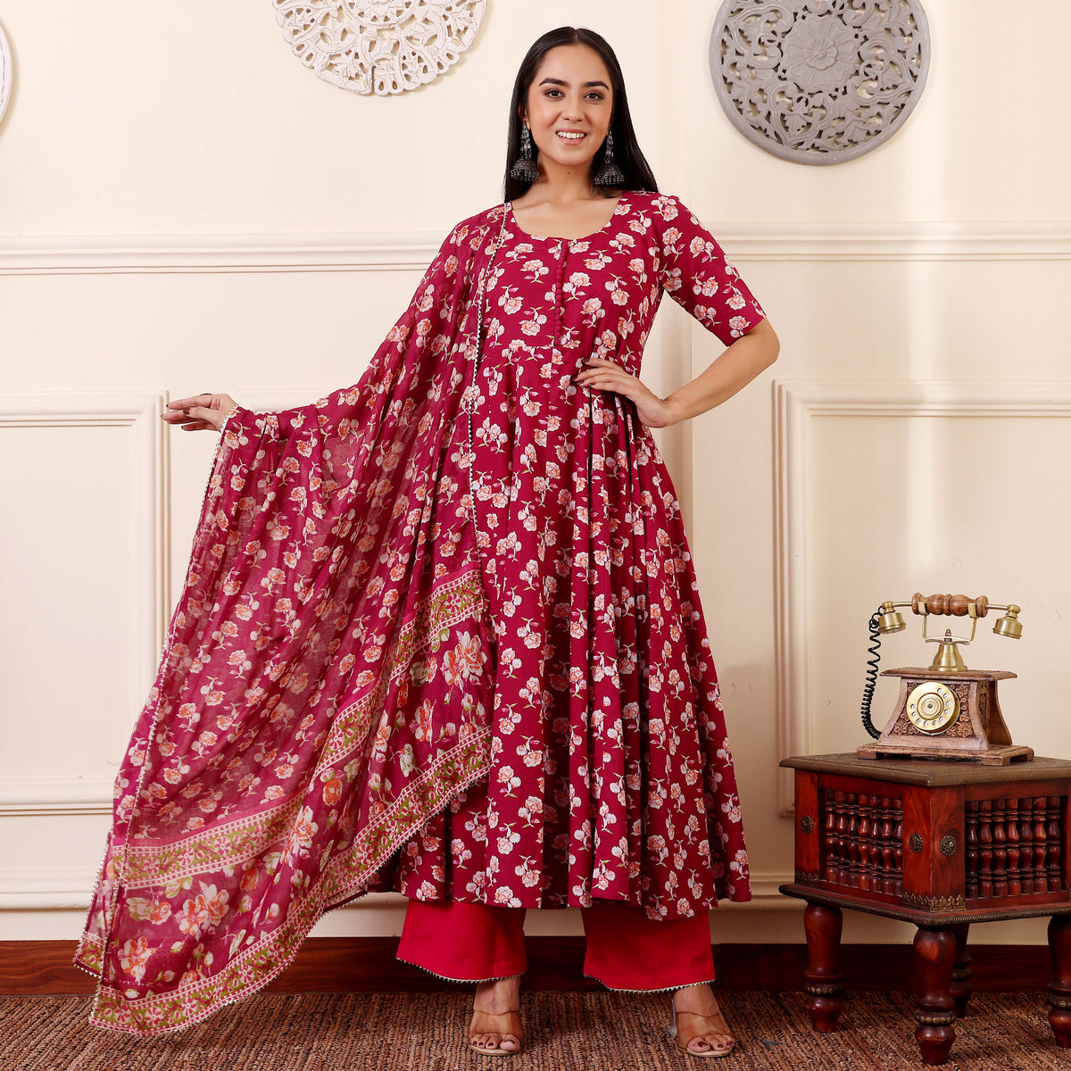 Ivana Cotton Kalidaar Set