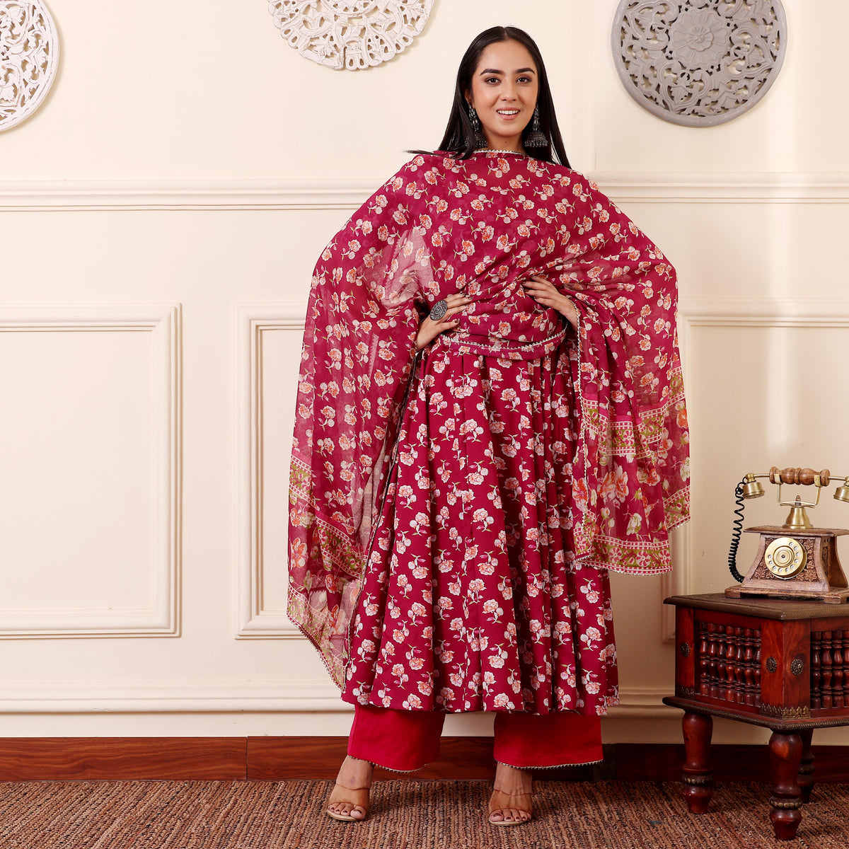 Ivana Cotton Kalidaar Set