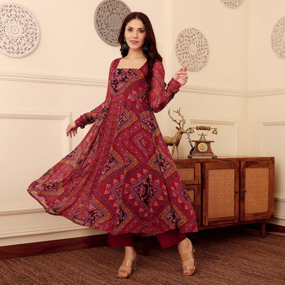 Avidaa Georgette Kurta