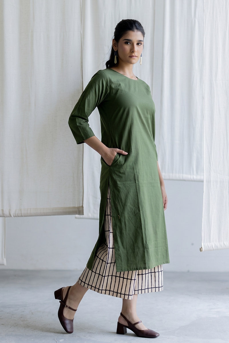 Set of 3 - Kurta, Culottes & Dupatta - Mrida 19
