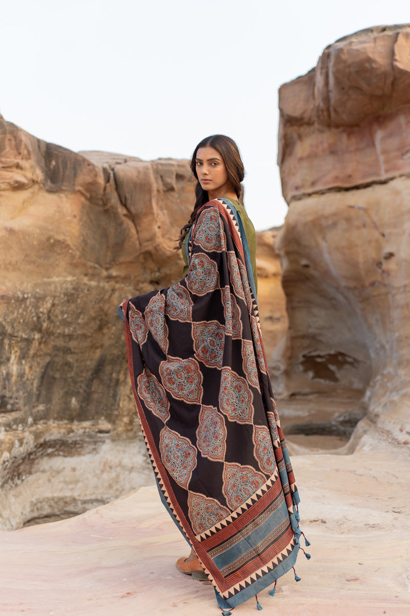 Set of 3 - Kurta, Dupatta & Culotte - Swa 05