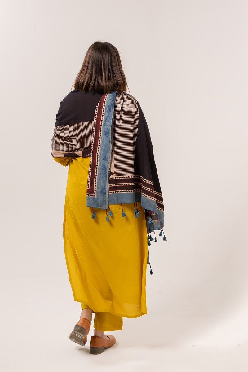 Set of 3 - Kurta, Dupatta & Pants - Aabaan 06