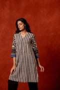 V Neck A-Line Kurta - Aya