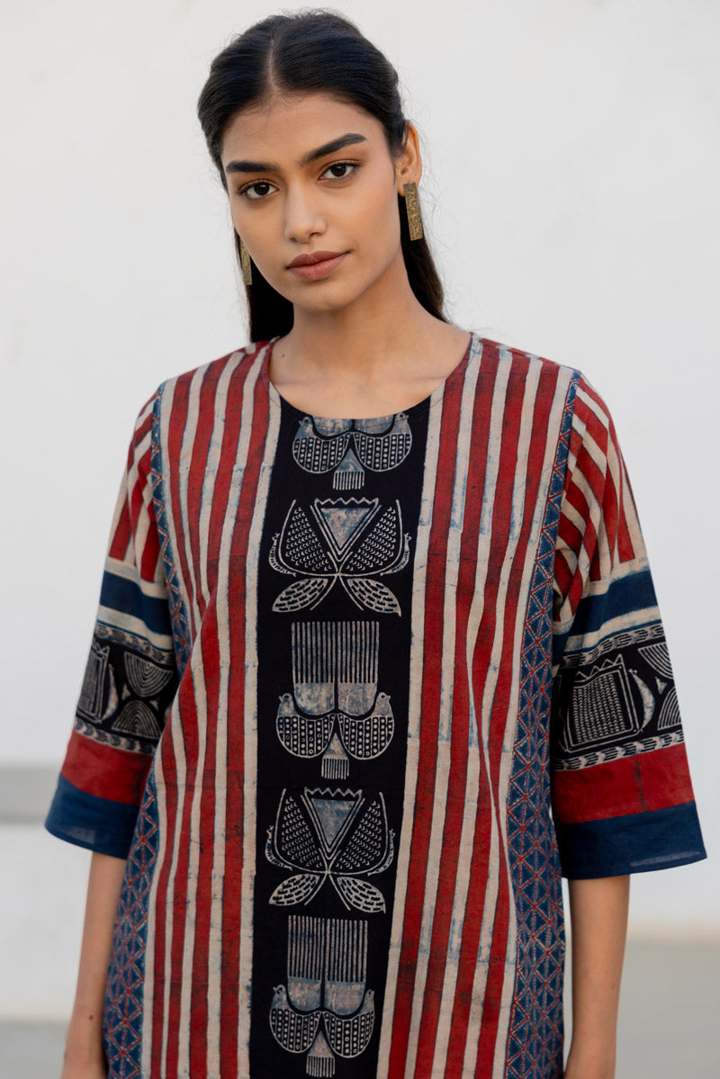 Set of 3 - Kurta, Dupatta & Culotte - Adira 01