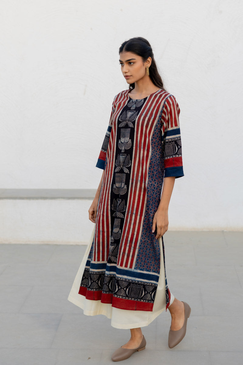 Set of 3 - Kurta, Dupatta & Culotte - Adira 01