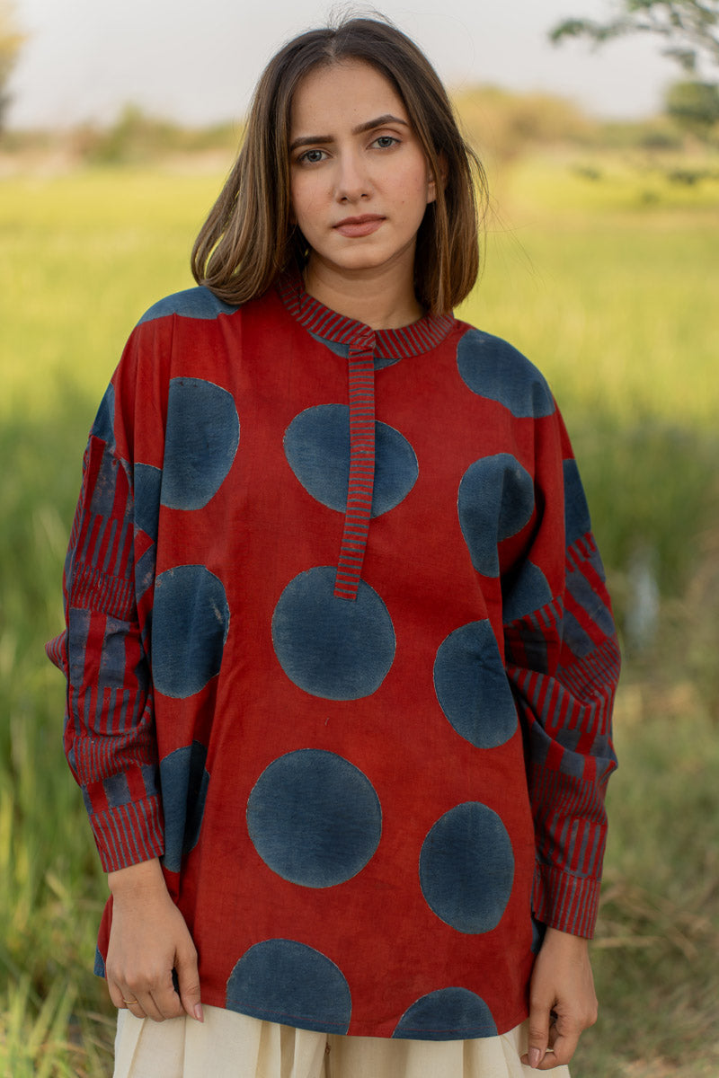 Freesize Anti-fit Top - Red Polka