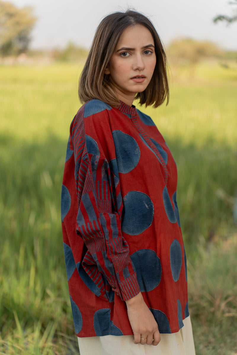 Freesize Anti-fit Top - Red Polka