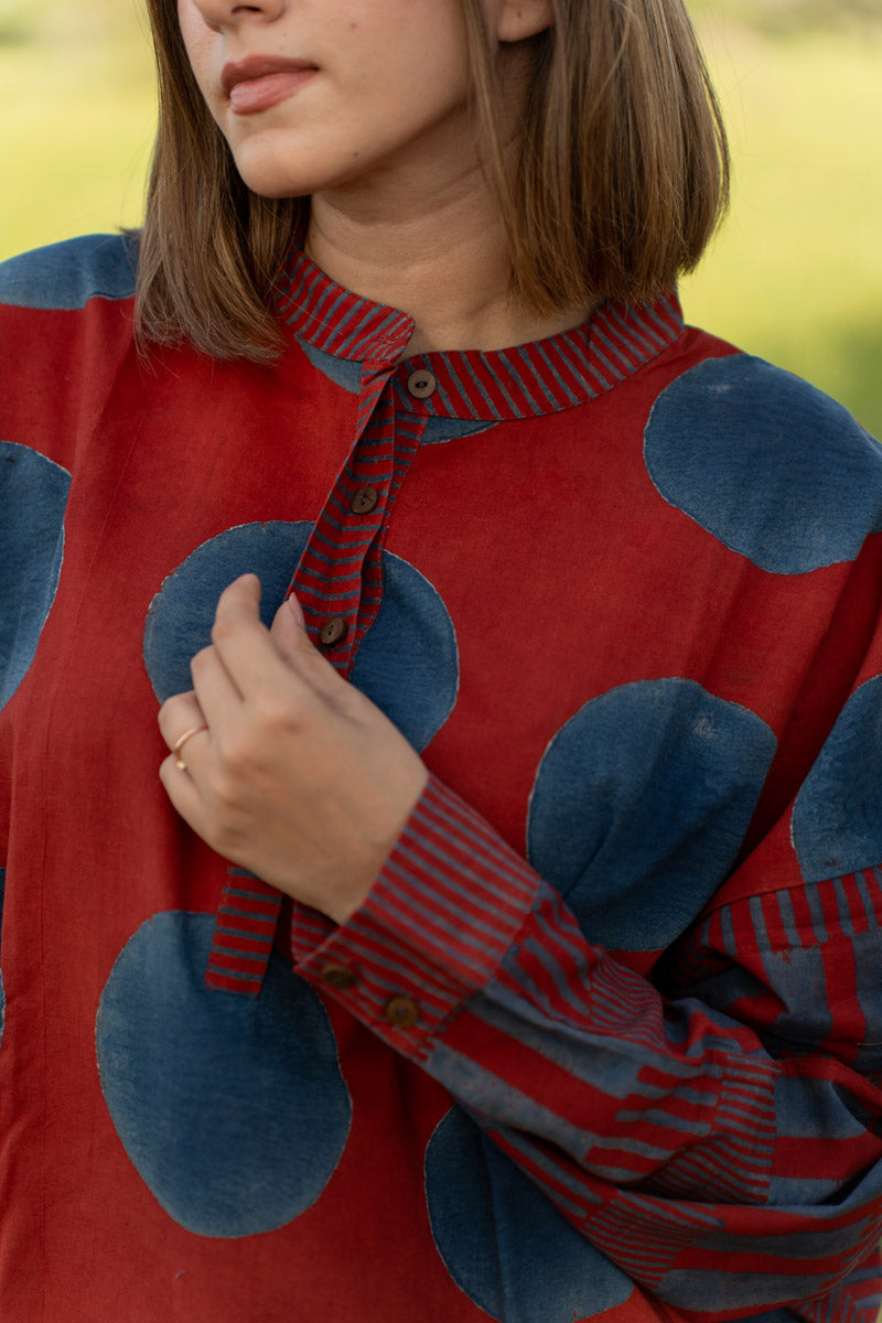 Freesize Anti-fit Top - Red Polka