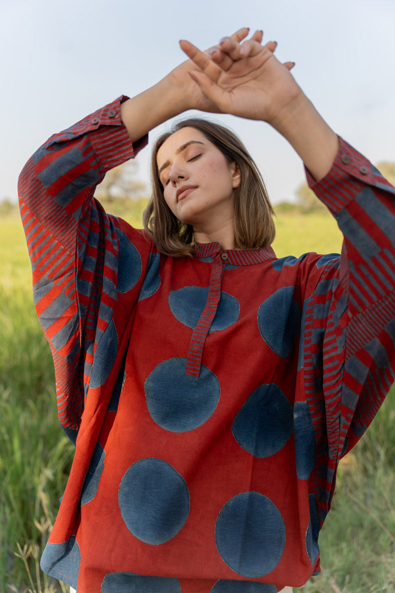 Freesize Anti-fit Top - Red Polka