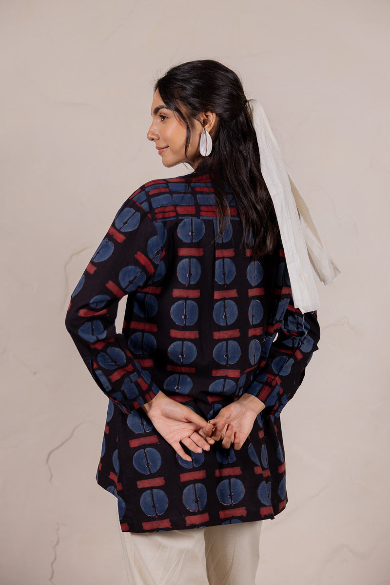 Mandarin Collar Top - Raah