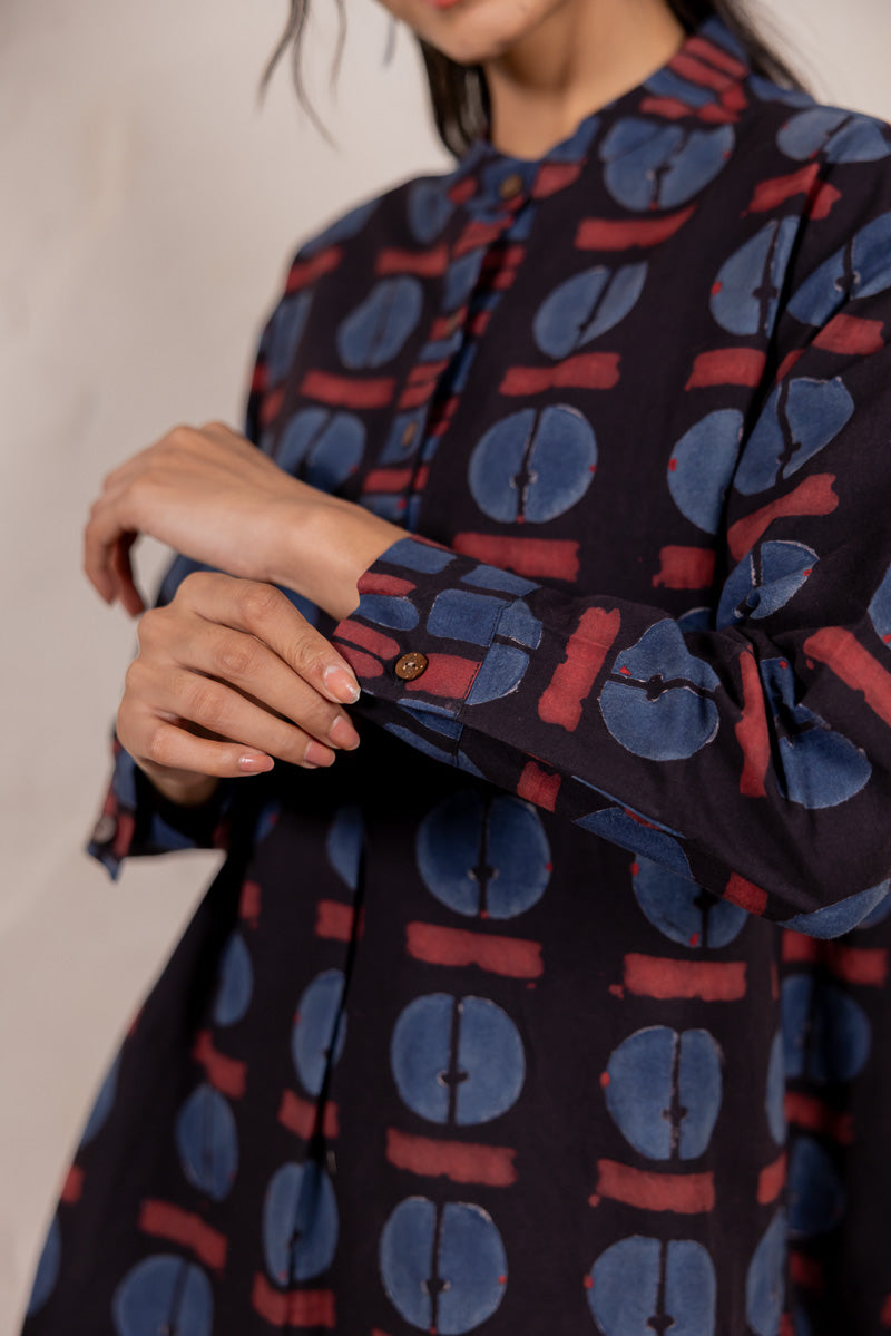 Mandarin Collar Top - Raah