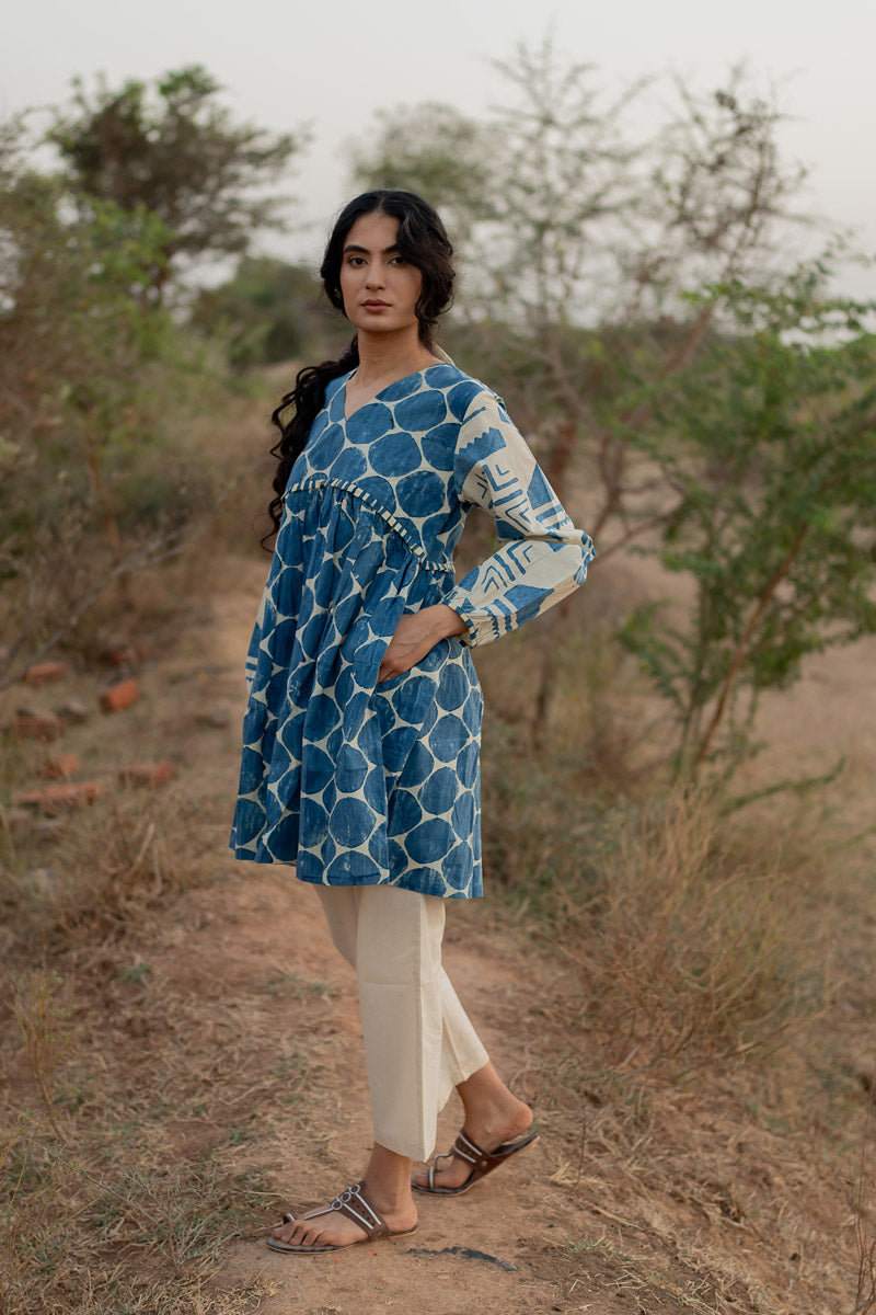 Yara Tunic - Indigo