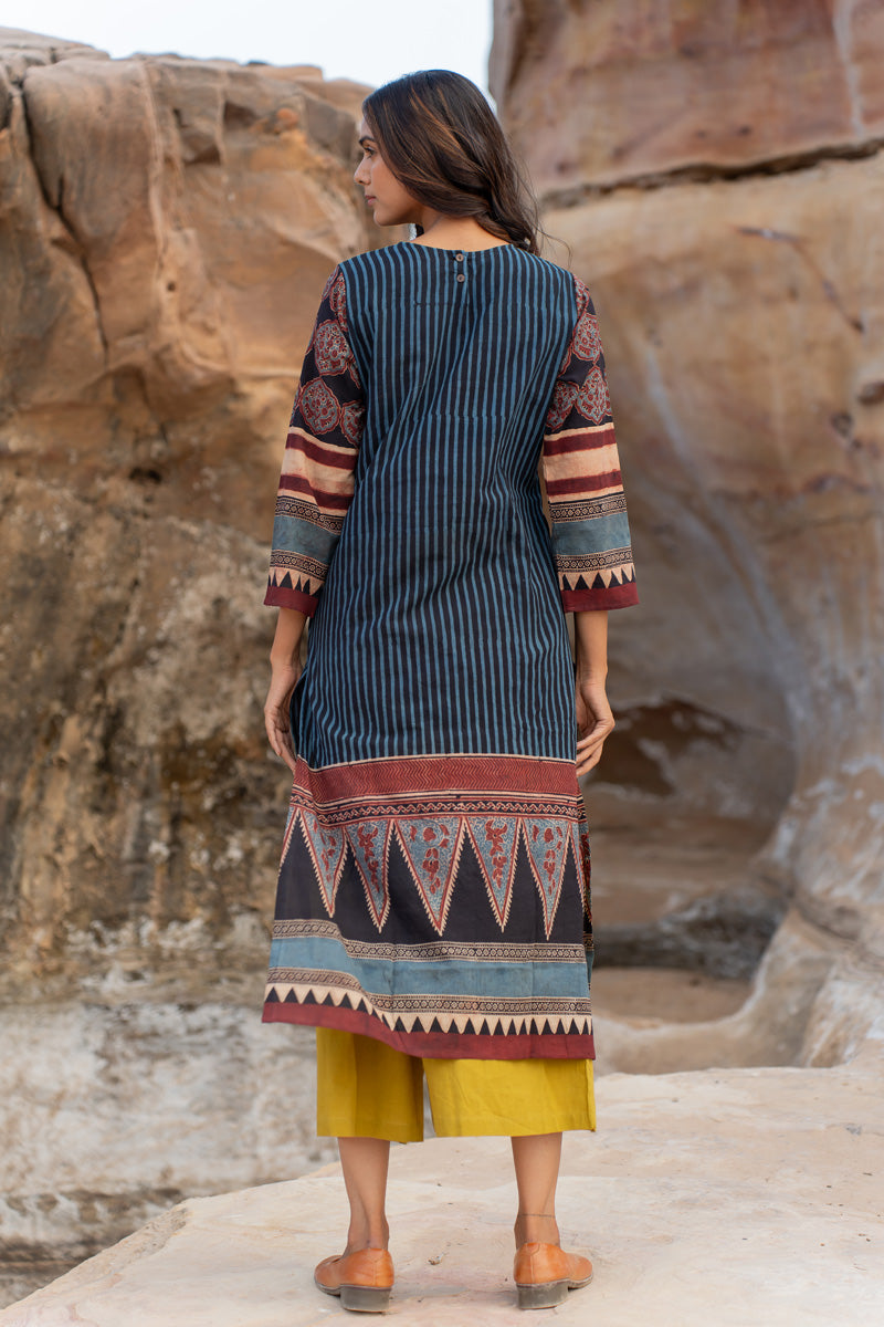 Classic Kurta - Ark Indigo