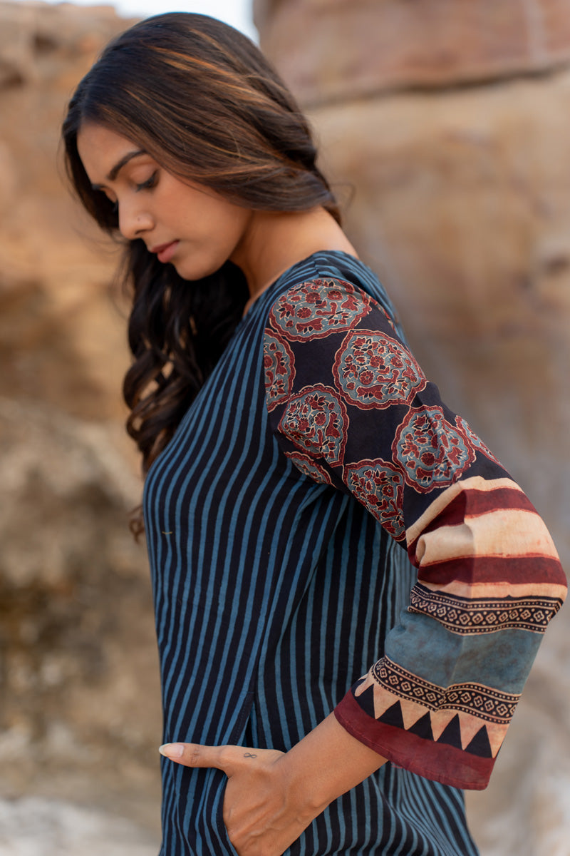 Classic Kurta - Ark Indigo