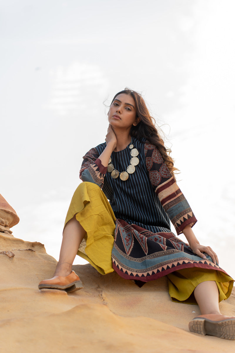 Classic Kurta - Ark Indigo