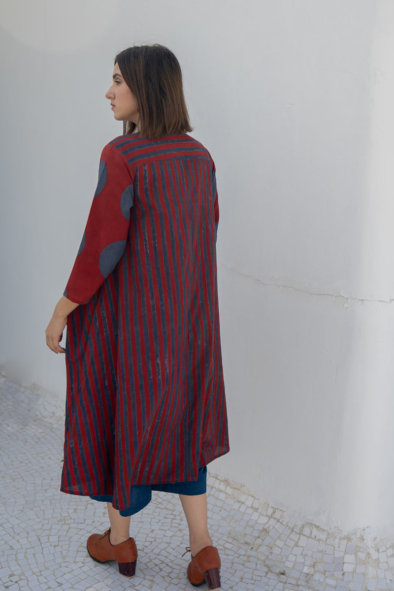 A-Line Kurta - Red