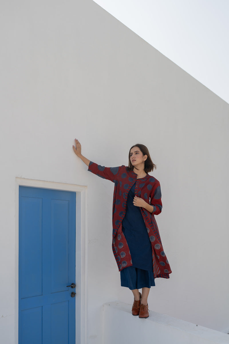 A-Line Kurta - Red