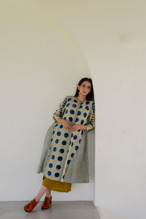 A-Line Kurta - Indigo