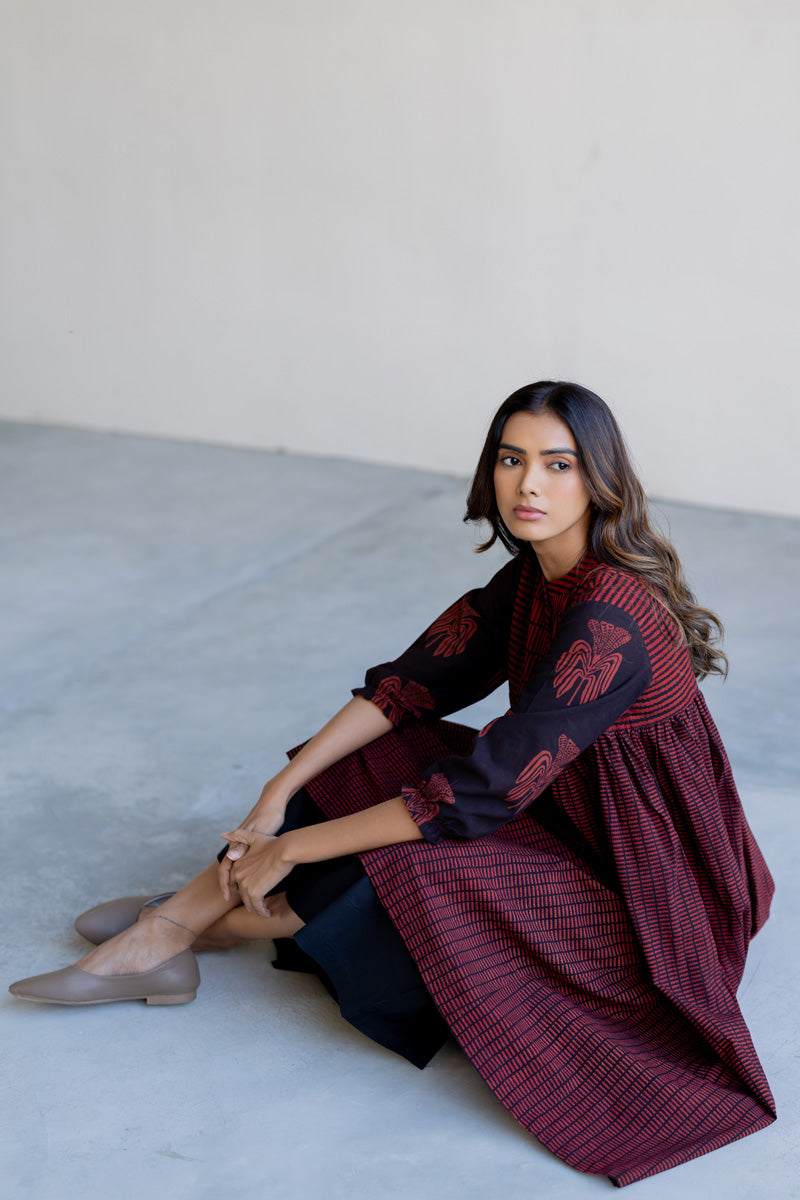 Amra Side Pleat Kurta - Yana